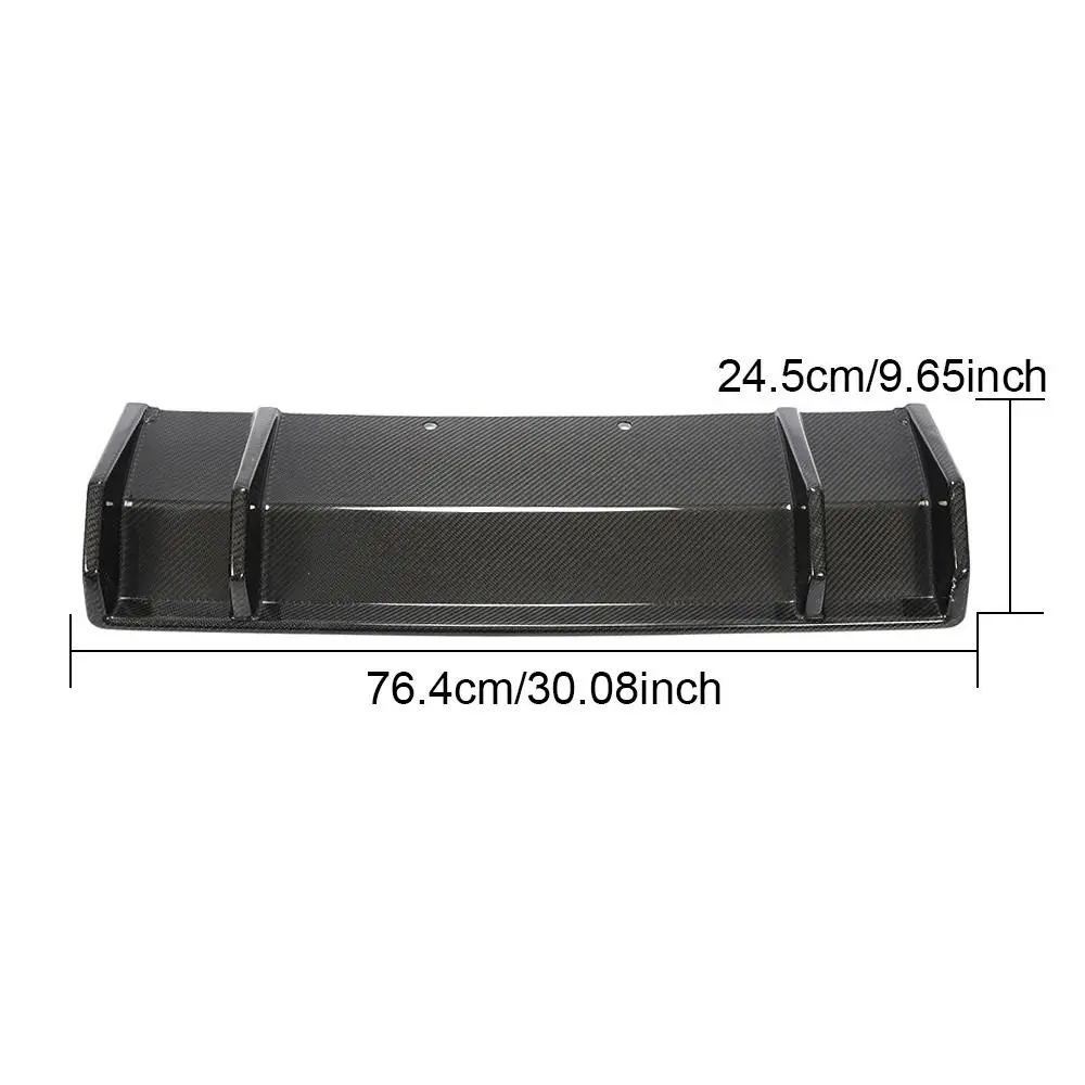 

Carbon Fiber Car Rear Bumper Diffuser Lip For Dodge Challenger 2015 - 2019 Rear Bumper Diffuser Lip Spoiler Add On