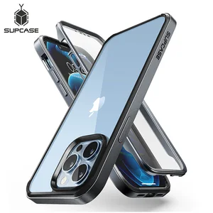 supcase for iphone 13 pro max case 6 7 inch 2021 release ub edge pro slim frame clear back case with built in screen protector free global shipping
