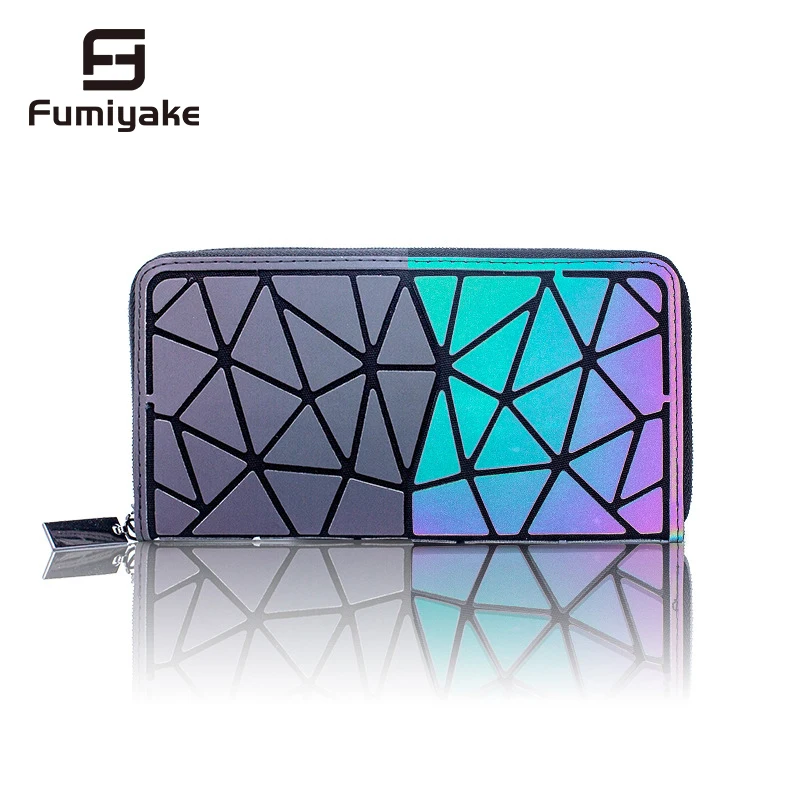 Модный женский длинный кошелек FUMIYAKE 2020 клатчи с тиснением Женский на молнии