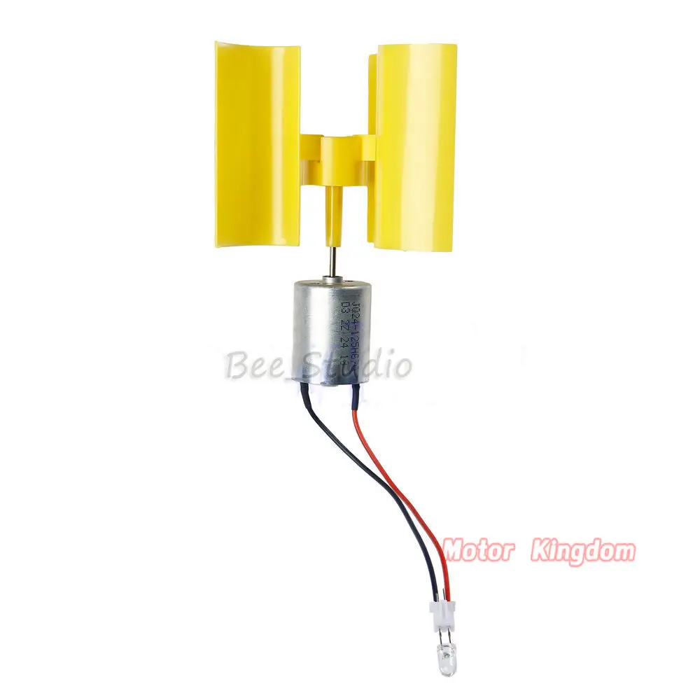 DIY Kit маленький двигатель постоянного тока вертикальный микро ветровой лопасти