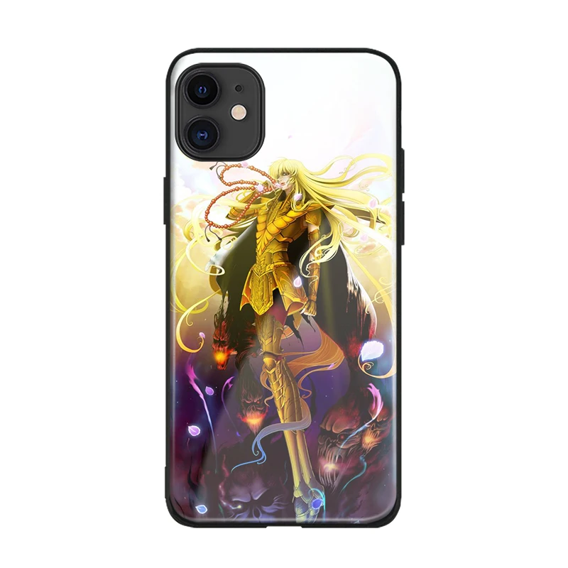 Мягкий силиконовый стеклянный чехол с аниме Virgo Shaka Saint Seiya для Apple iPhone 6 6s 7 8 Plus X XR XS