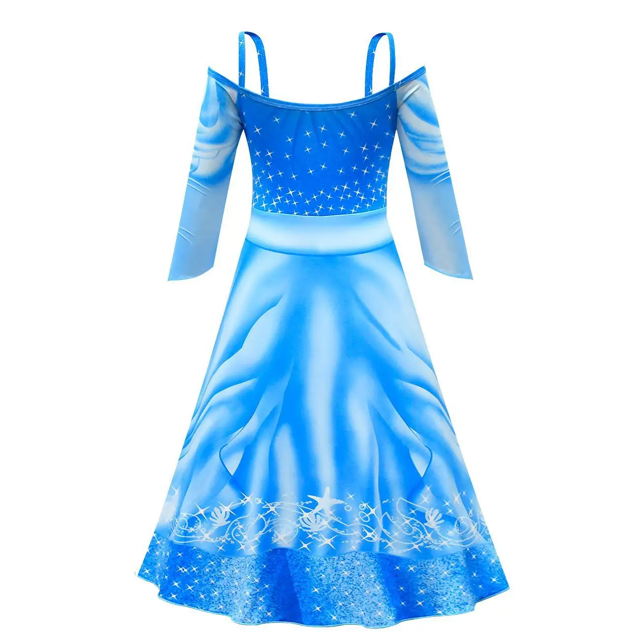 Детское платье Русалочки Ариэль нарядный костюм принцессы на Хэллоуин для