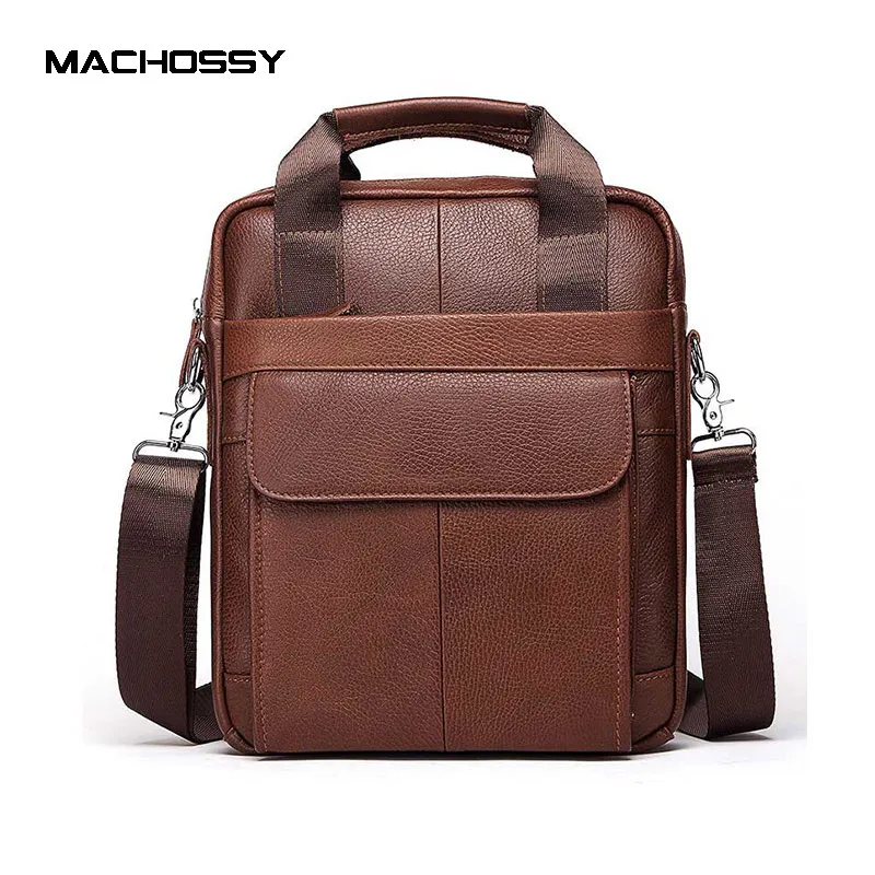 

Men's Shoulder Bag Flap Zipper Men's Crossbody Bags Genuine Leather Bags for men Handbag Casual Messenger Bags