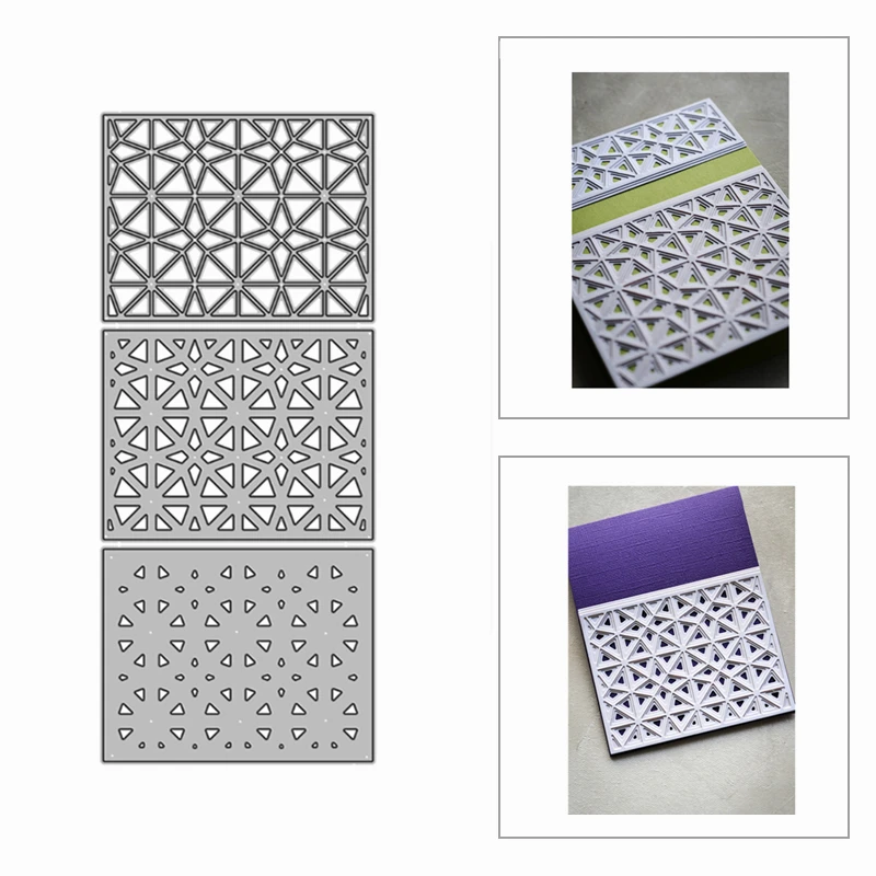 

2020 New Layered Frame Grid Star Stripe Metal Cutting Dies for Scrapbooking and Card Making Decorative Embossing Craft No Stamps