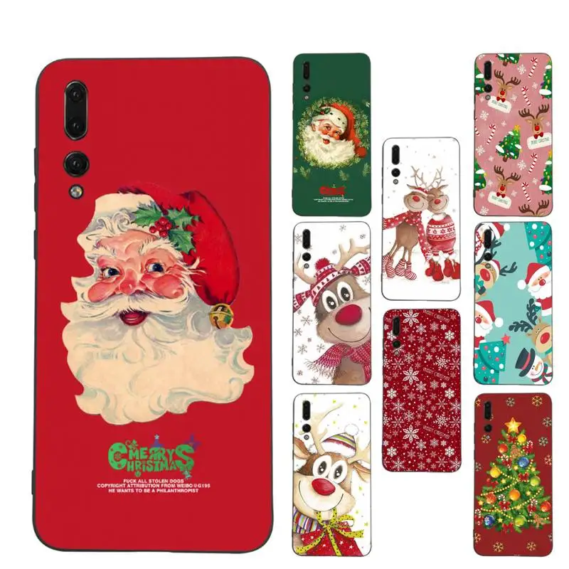 

Cartoon Christmas Phone Case Soft Silicone Case For Huaweip30lite p30 20pro p40lite P30 Capa