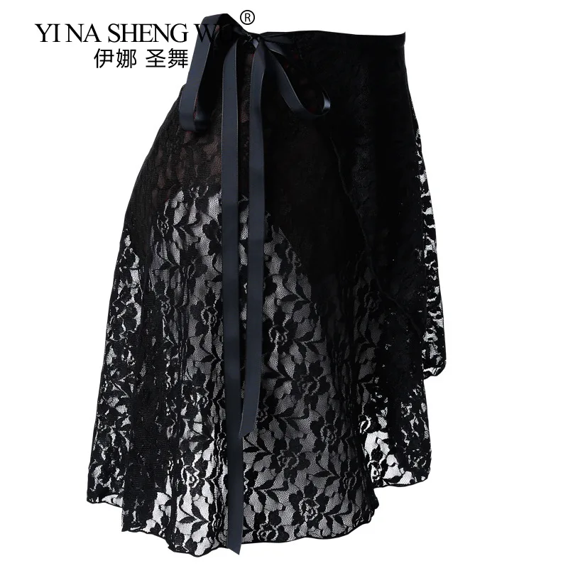 Юбка для балета взрослых и детей шифоновая однотонная на завязках с принтом