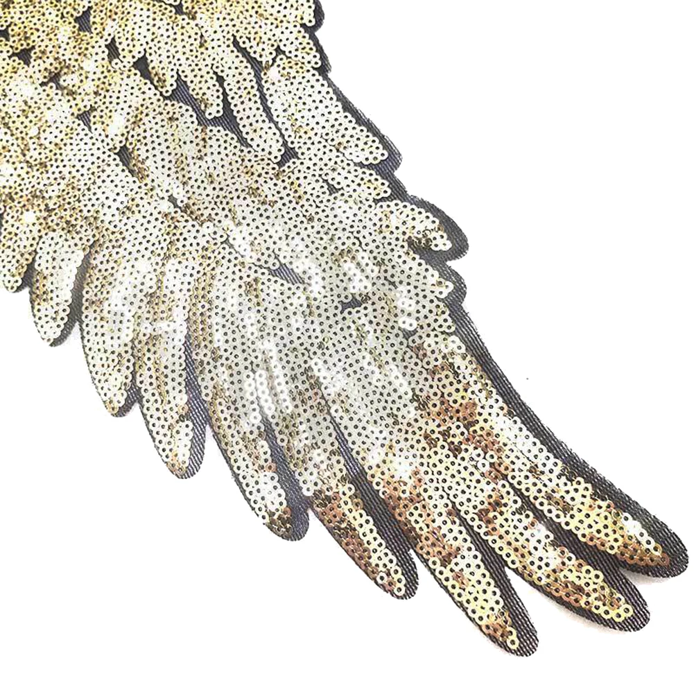 SANWOOD/1 пара модный дизайн с блестками аппликация в виде крыла вышитые шить на