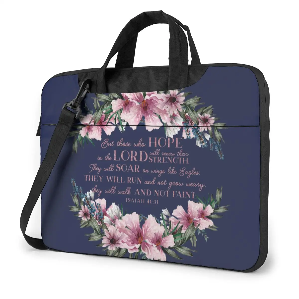 

Flowers Laptop Bag Case Carry Stylish Computer Bag Travelmate With Handle Laptop Pouch