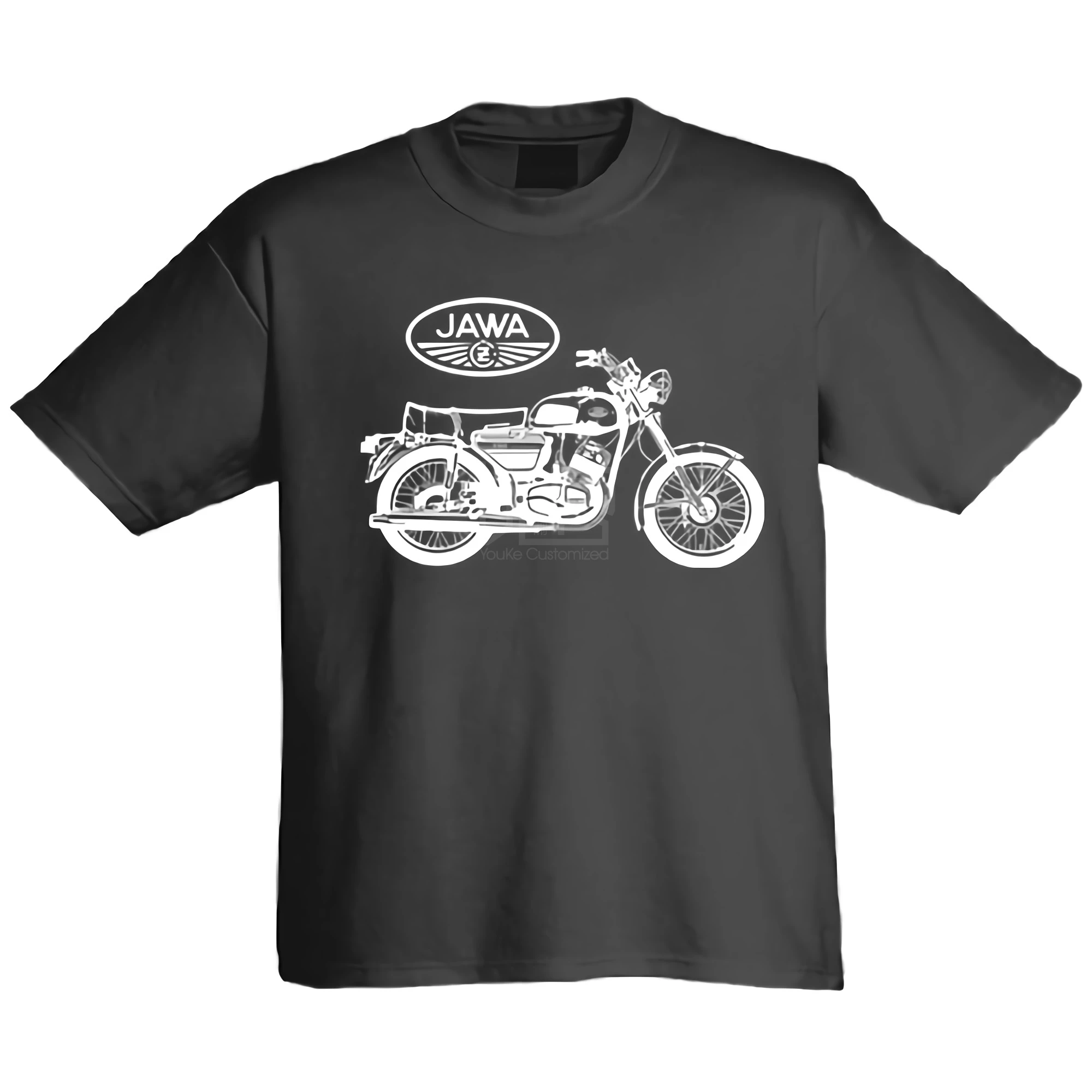 Футболка JAWA Motorrad популярная футболка с круглым вырезом из 100% хлопка юмором топы