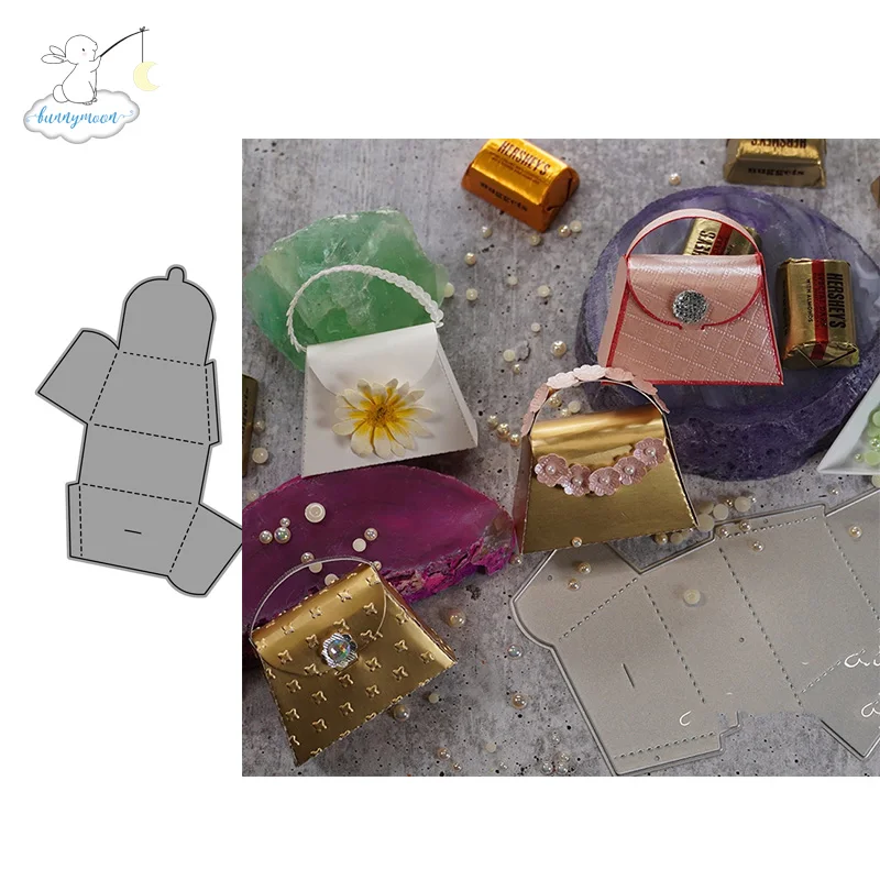 Маленькая сумка через плечо Bunnymoon сшитая металлическая высечка сделай сам