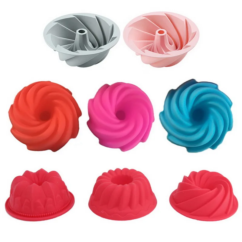 

6 Inches Cake Silicone Mold Gear Shape Mousse Cake Bakeware DIY Toast Bread Baking Tool Chocolate Mold Jelly Pudding Mold