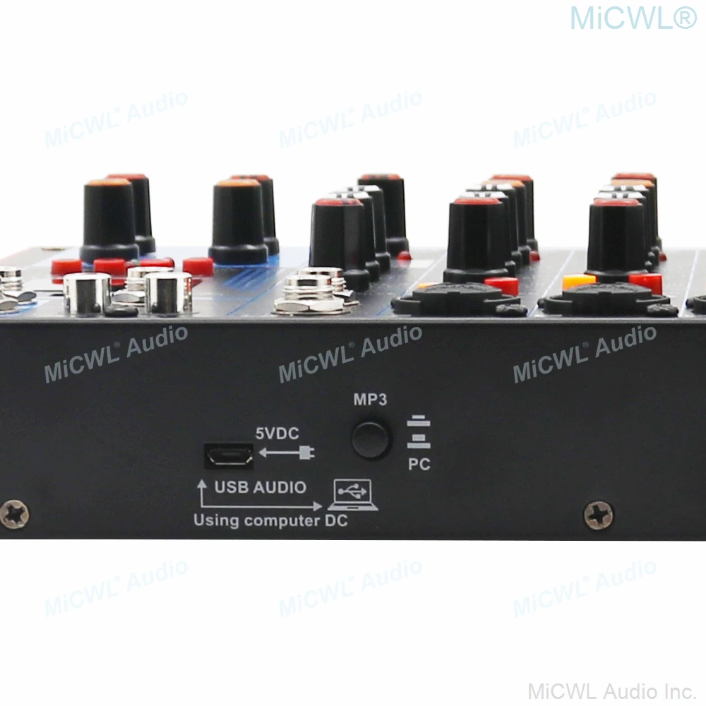 MiCWL MG8-USB Live аудио карта USB Bluetooth Звуковая микшерная консоль для ПК ноутбука DJ