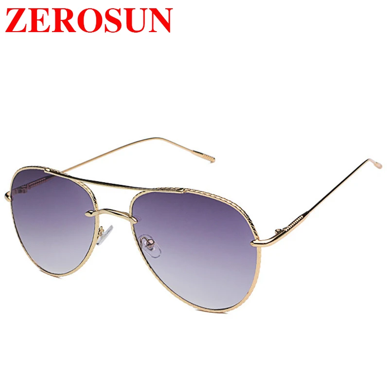

zerosun Mirrored Women Sunglasses Aviation Men's Sunglass Korean Transparent Sun Glasses UV Pink Blue Yellow Clear Lens 2018