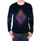 Футболка мужская с длинным рукавом KYKU, летняя футболка с 3D-принтом