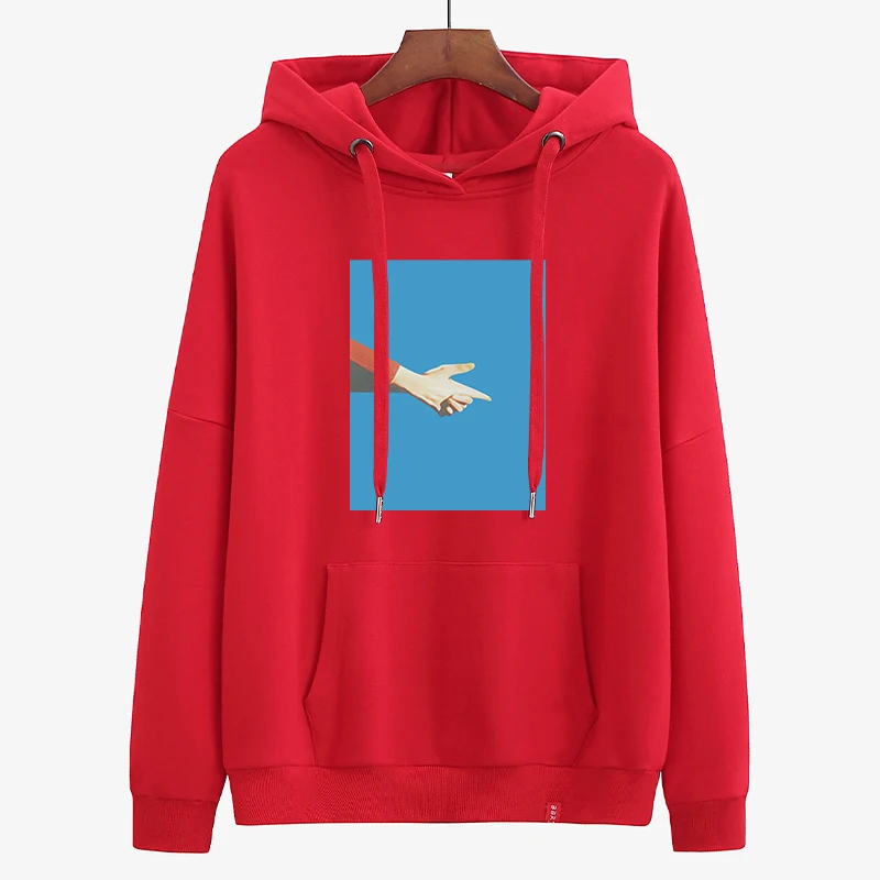 

2020 New Hoodies Women Printed Hoodie Female Hooded Oversized Pocket Pullovers Korean Style Clothes Autumn Loose Tops 134