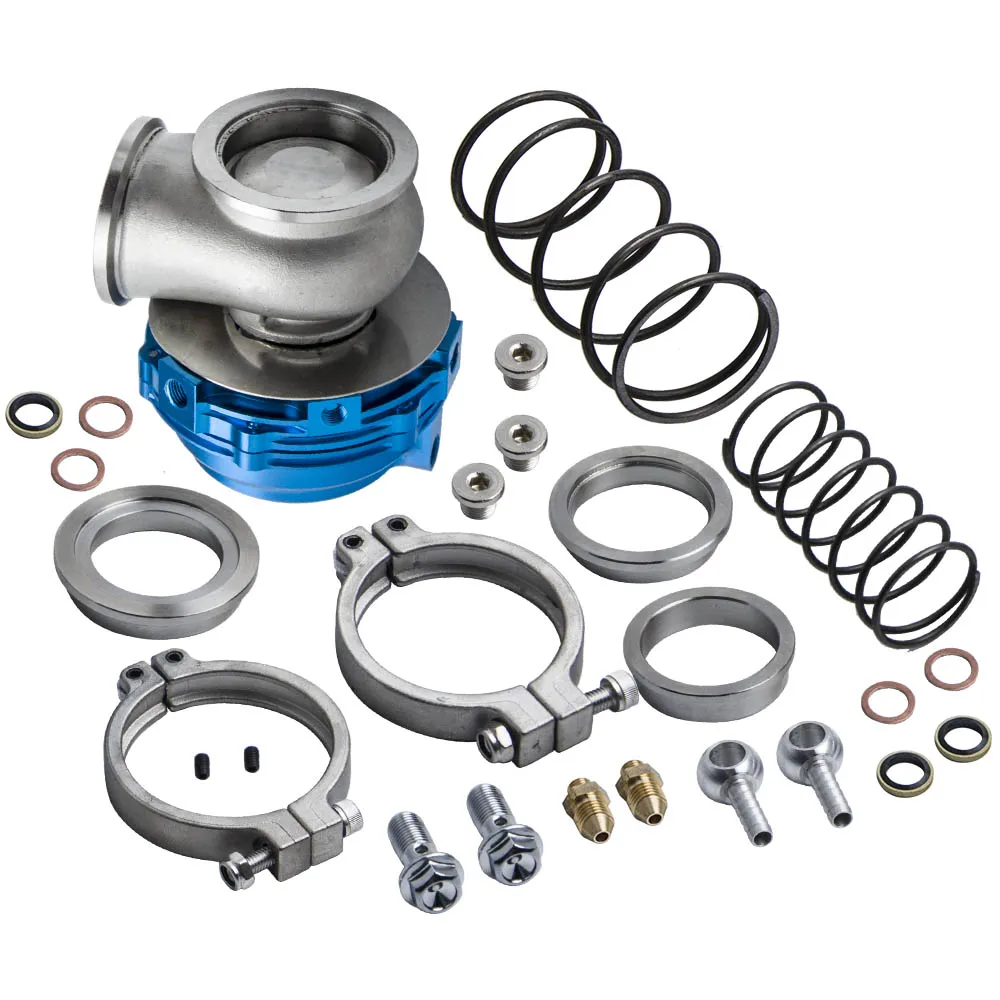 44 мм коллектор турбокомпрессора Boost синий v-ленточный хомут клапан сброса