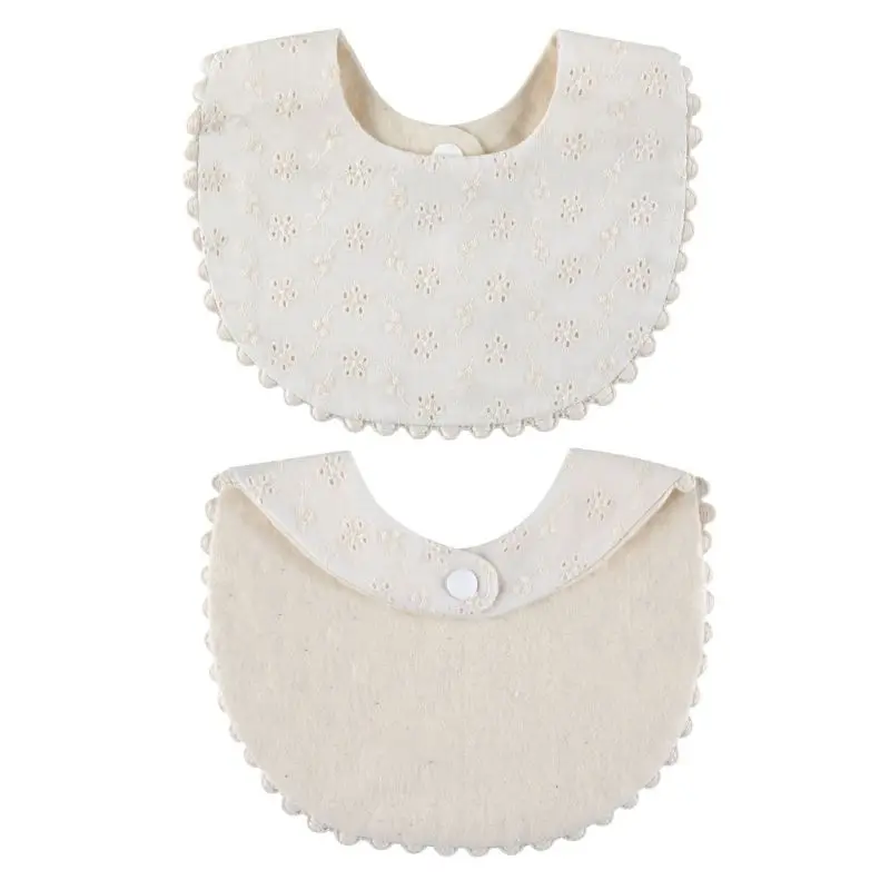 

Newborn Baby Boys Girls Embroidery Saliva Towel Kids Toddler Feeding Burp Cotton Bib Scarf