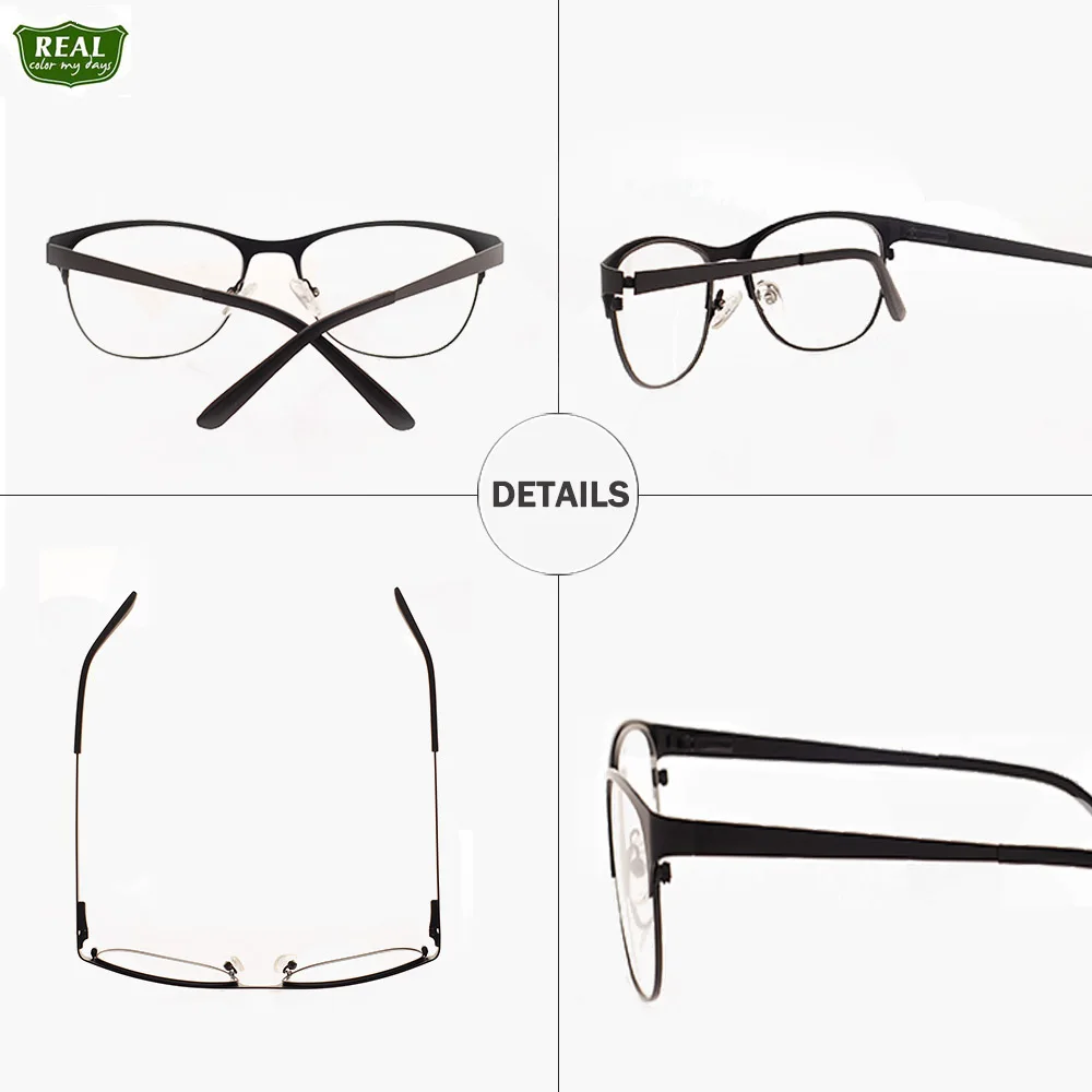 2019 однотонные Модные Ретро кошачий глаз женские металлические оправы из