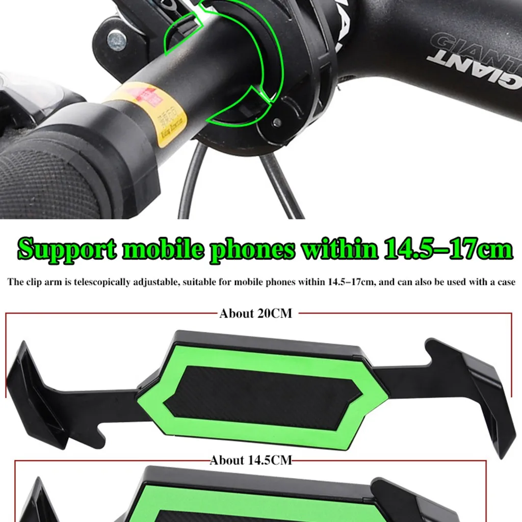 

Phone Holder Bike Mountain Bike Sharing Bicycle Electric Motorcycle Universal Mobile Diagonal Clip Phone Stand Holder