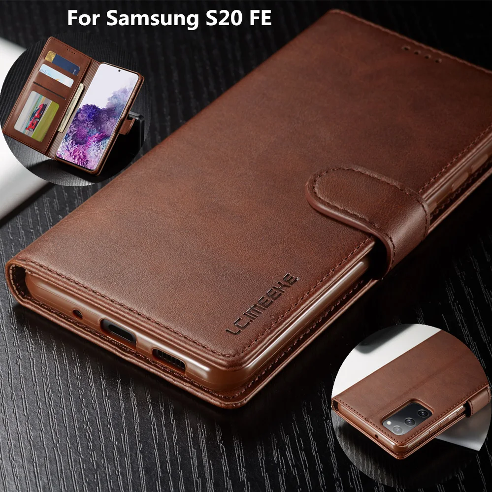 

Luxury Leather Flip Case For Samsung Note 20 ultra 8 9 S20 FE S10 S9 S8 plus Cover For Galaxy A31 A51 A71 A21s A41 wallet case