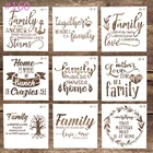 Трафареты декоративные для скрапбукинга, фотоальбома, 15 см