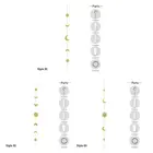 Луна фаза гирлянда цепи небесные Бохо Сияющие настенные подвесные украшения для дома и офиса