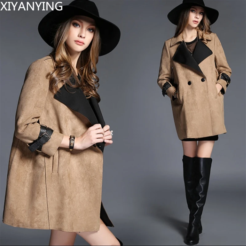 Женское пальто женское платье из искусственной замши уличная Женская куртка s
