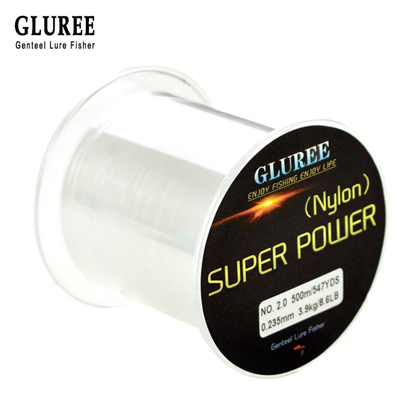 Нейлоновая рыболовная леска 500 м сверхпрочная однонитевая для ловли карпа в