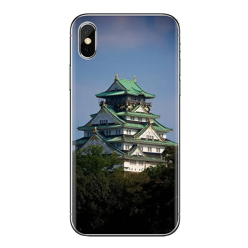 Japan osaka castle sakura Soft Transparent Shell Covers For Xiaomi Redmi 4 3 3S Pro Mi3 Mi4 Mi4i Mi4C Mi5 Mi5S Mi Max Note 2 |