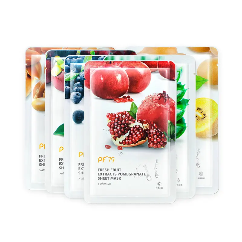 PF79 16 шт./лот фруктовая маска для лица ухода за кожей увлажняющая удаления черных