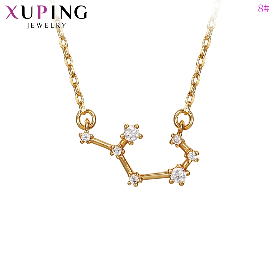 Xuping, Новое поступление, ожерелье, 12 созвездий, ожерелье для женщин, девушек, элегантная цепочка, ювелирные изделия, рождественские подарки, S215.2-46346