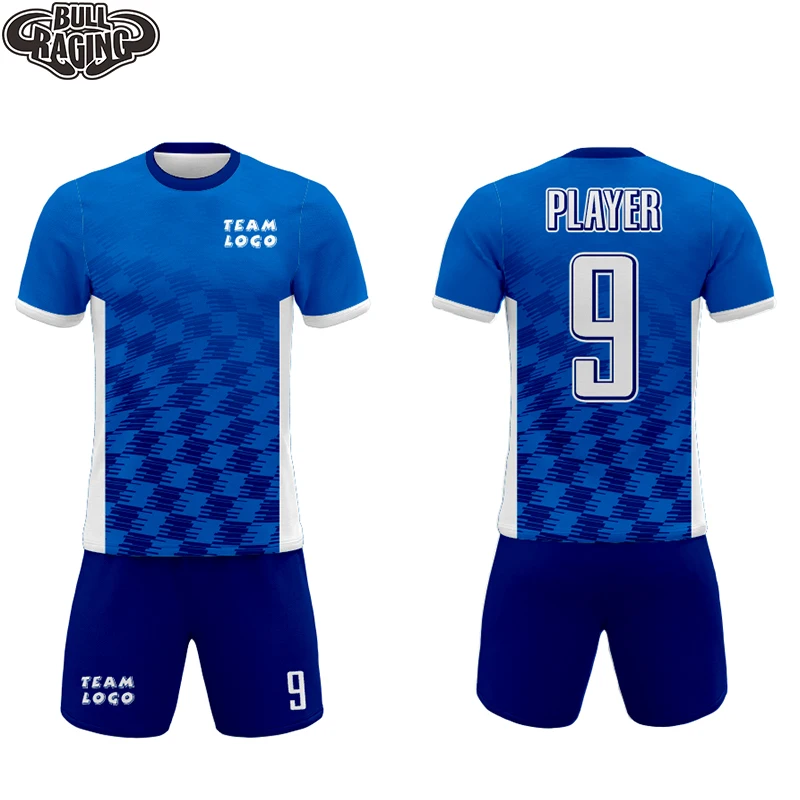 Синяя Сублимация по всему миру Персонализируйте свою собственную футбольную