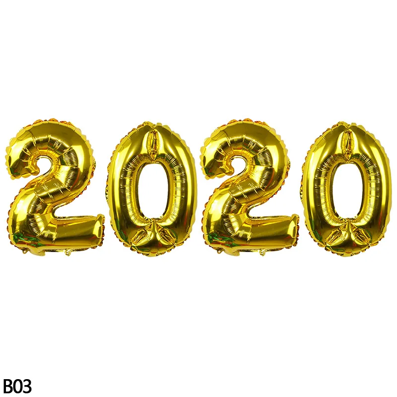 Большие фольгированные воздушные шары 32 дюйма 2020 розовое золото украшение для
