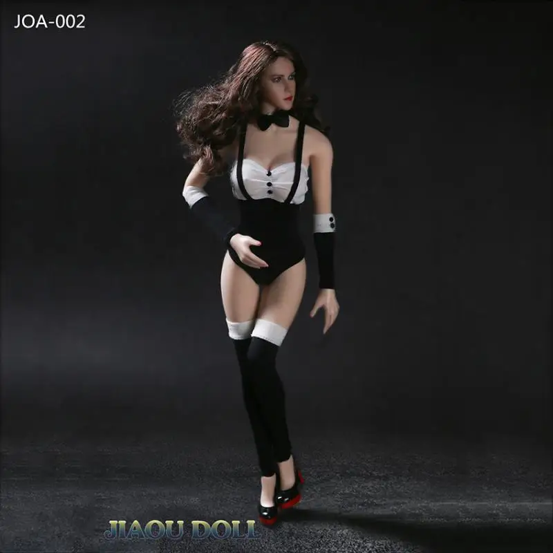 

For Sale 1/6th Sexy Female One-piece Bikini Black White JOA-002 Suit No Body For 12inch Women Body Doll Accessories