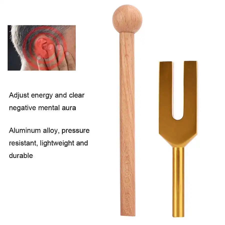 C-4096 Настройка вилка медитация энергии с молотком Золото Высокая частота