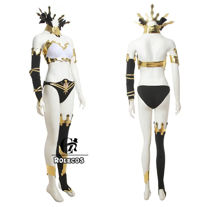 ROLECO судьба Иштар Косплей Костюм FGO костюмы сексуальный костюм из полиуретана