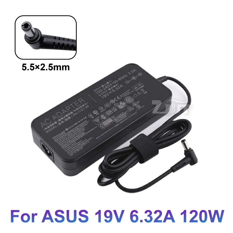 

19V 6.32A 120W 5.5*2.5mm AC Laptop charger Power Adapter Fro ASUS PA-1121-28 ADP-12RH B N750 N53S FX50J ZX50J A550J A550J FX53V
