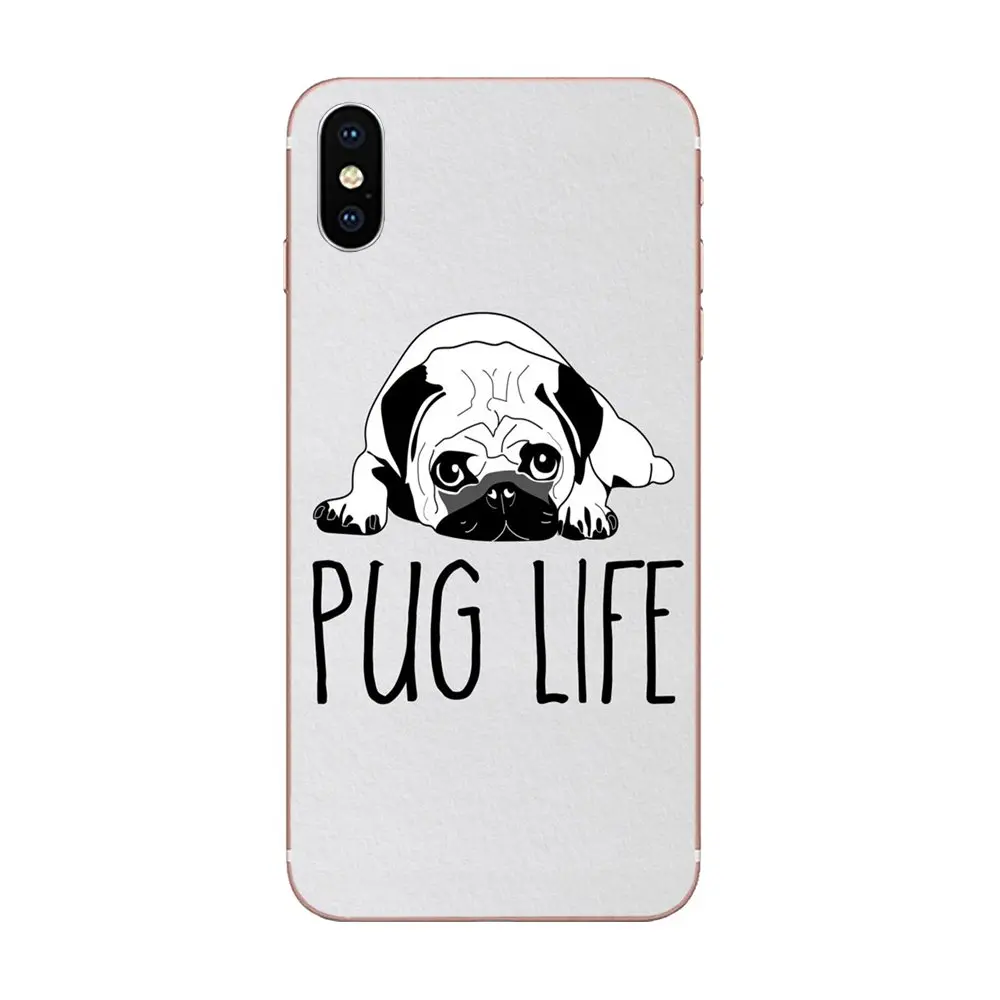 as picture Прекрасный мультфильм мопса для Xiaomi Redmi Mi 4 7A 9T K20 CC9 CC9e Note 7 9 Y3 SE Pro Prime Go Play прозрачный, мягкий чехол сумка - Цвет: as picture