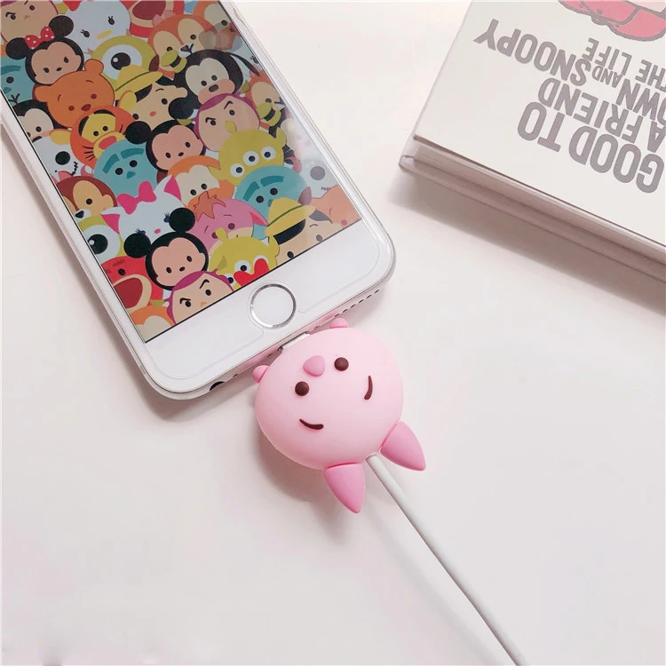 Универсальный защитный кабель с героями мультфильмов чехол для iPhone 8 Plus 5 5S SE 5C 6 6S 7