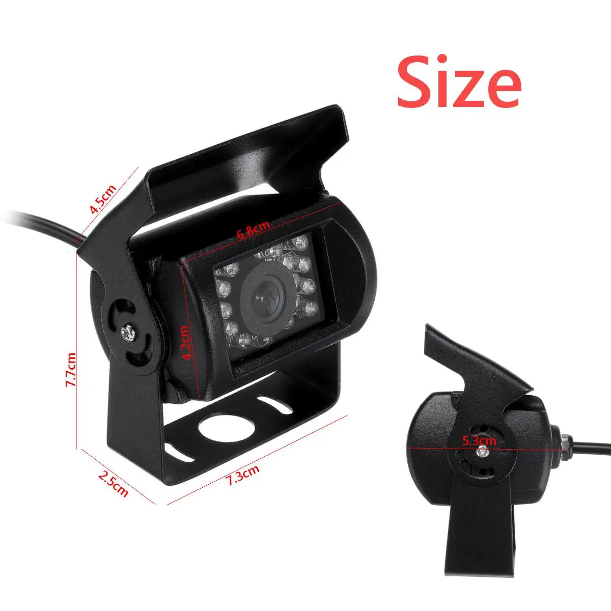 

18 LED Anti Fog IR Night Vision IP68 Waterproof Car Truck Rear View Reverse Wired CCD Backup Camera Universal 12V-36V