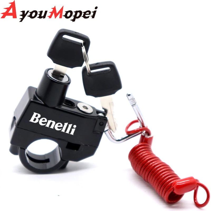 Противоугонный замок на шлем для BENELLI TRK 502 Leoncino 500 200 BJ250 BJ500 TNT 125 300 600 502c аксессуары