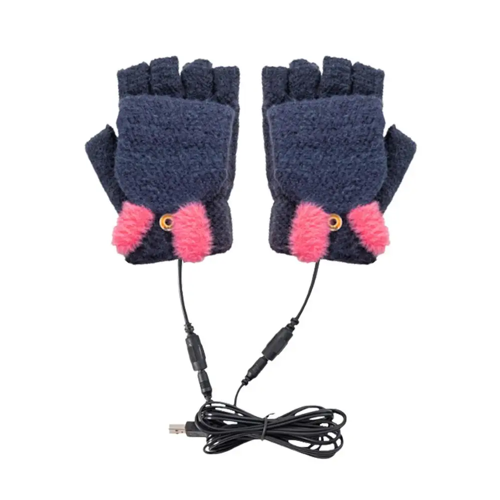 

Heated Gloves USB Heated Gloves For Women & Men Typing Winter Warm Laptop Gloves Full & Half Hands Heated Fingerless Gloves