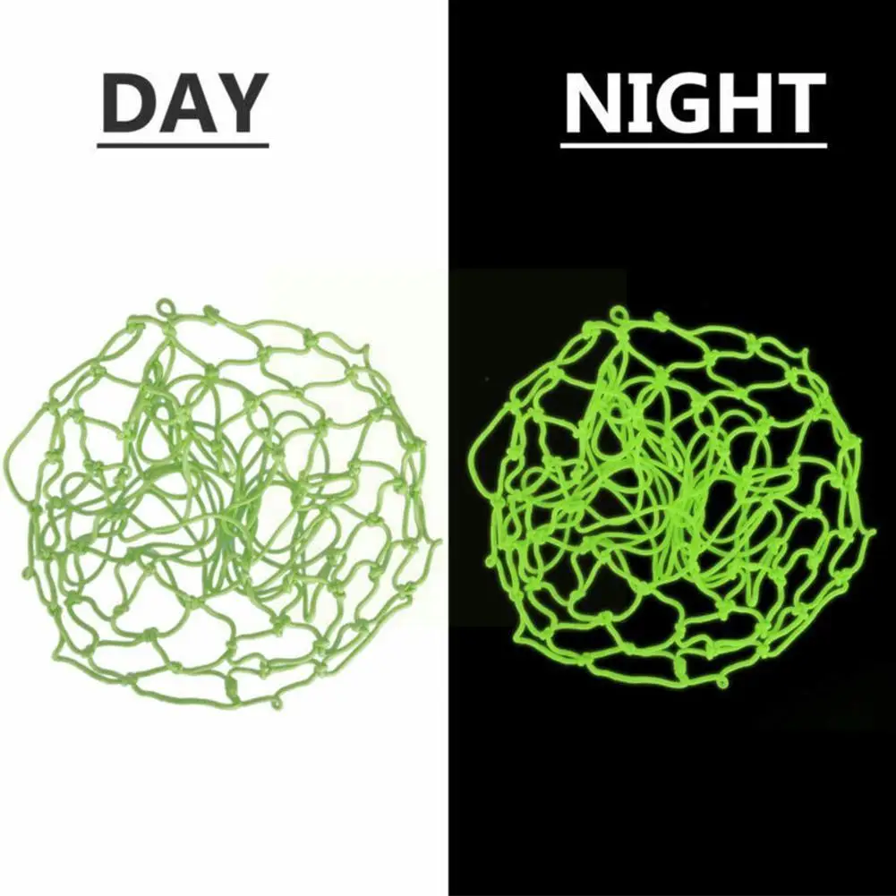 

1pcs Luminous Basketball Net Green Fluorescent Basketball Standard Fluorescent Sports Net Professional Soccer Ball