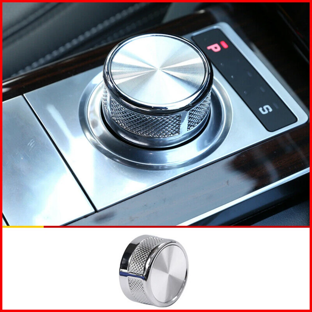 

Gear Shift Knob Cover Silver Car Decor Easy Installtion Aluminum Alloy Practical
