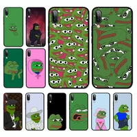 funny cartoon frog phone case for oppo a9 a7 a3s a1k f5 reno 2 z realme 6 5 pro c3 vivo y91c y51 y31 y19 y17 y11 v17
