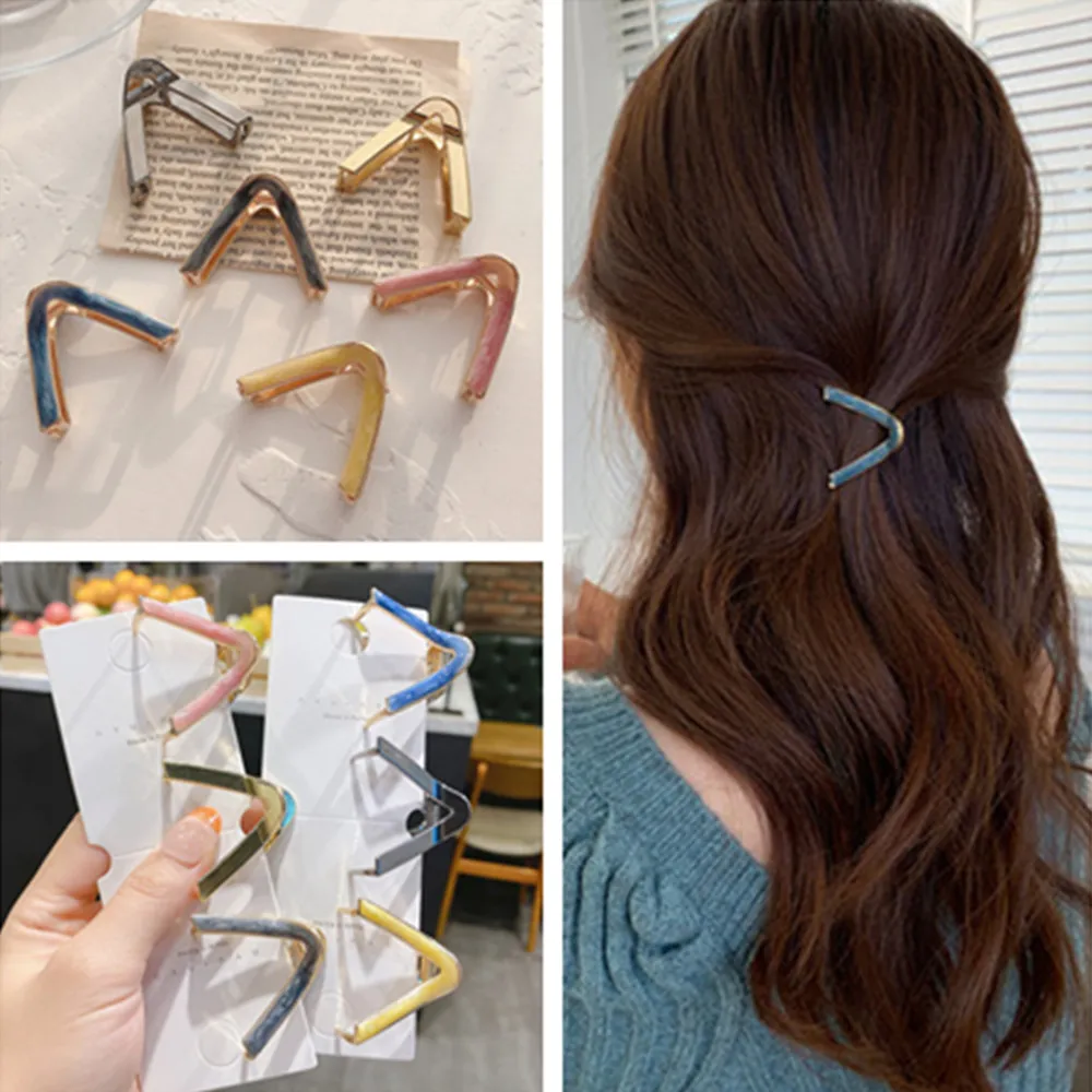 

Chic V Shape Hair Claw Clip Women Hair Clip Geometric Hair Clips Girls Hair Claw Hair Barrettes Fashion Hair Accessories