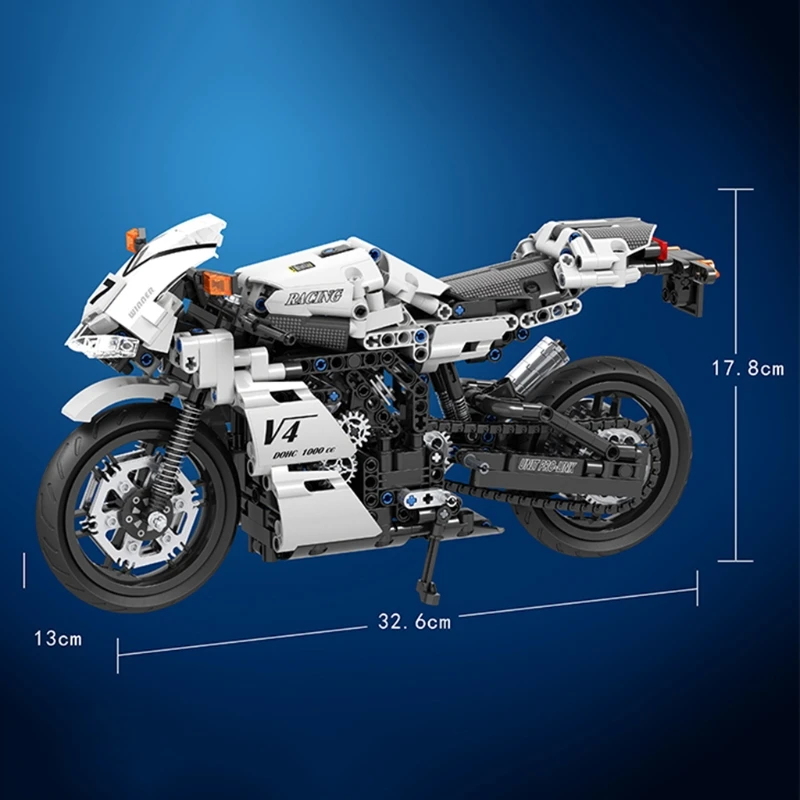 

Creative Assembly Motorcycle Particles, Education Science Experiment Construction Toy for Kids and Autobike Lovers