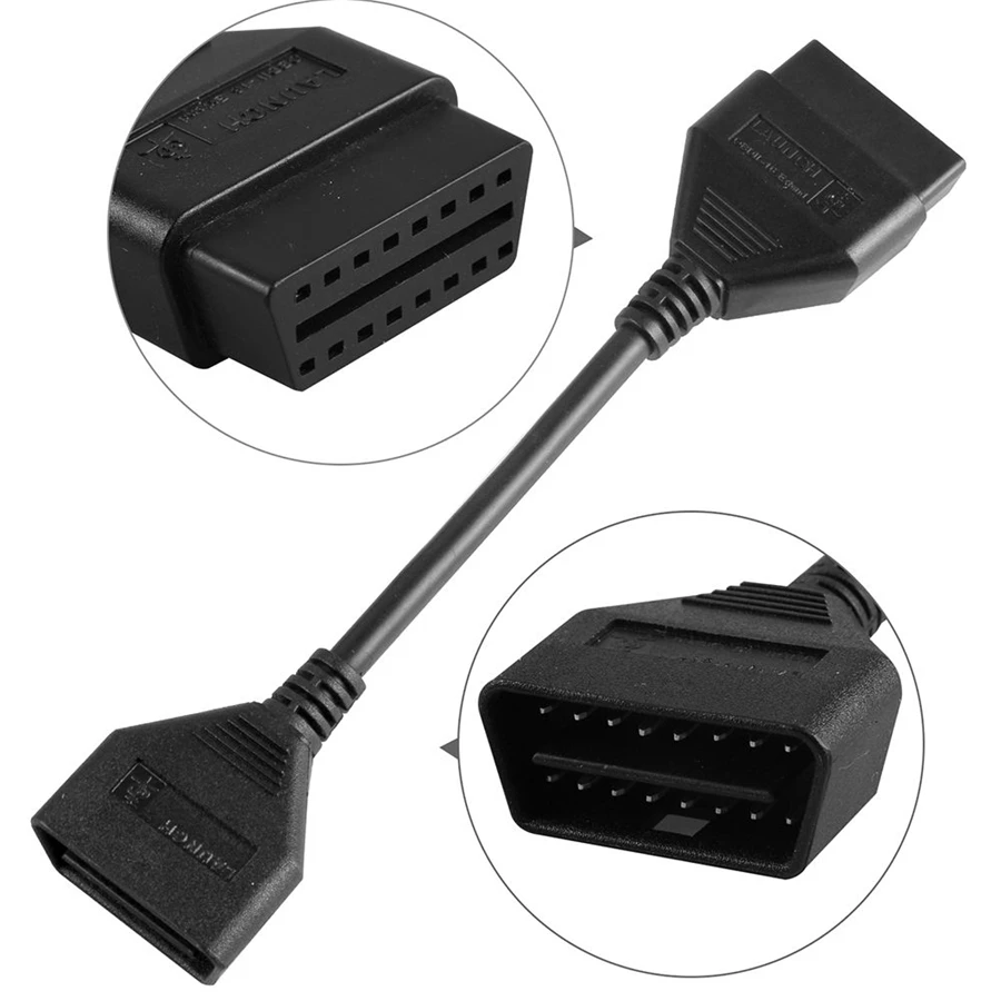 Оригинальный 16 контактный Удлинительный кабель OBD2 для LAUNCH EasyDiag 3 0/easydiag 2 0 plus
