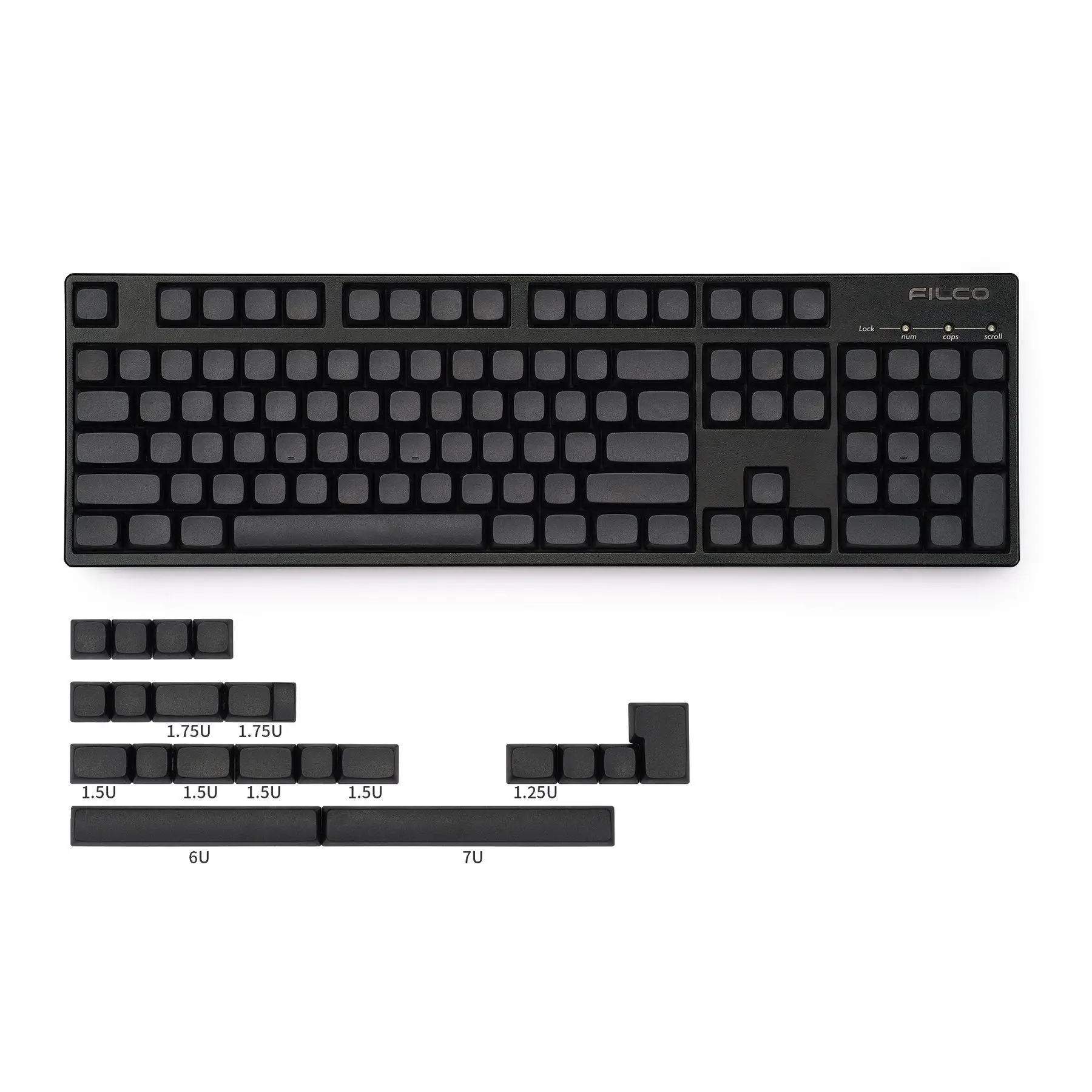 

Набор чистых колпачков для ключей KBDfans NP PBT, 124 клавиш