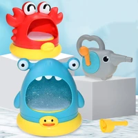 baby bath toy shark foam machine bubble blowing machine bathroom bath toy children outdoor bubble blowing machine toy